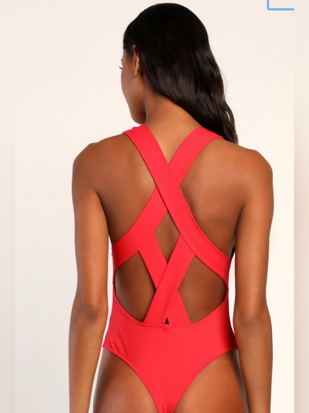 Free People Red Sleeveless High-Neck Bodysuit - Picture 2 of 8